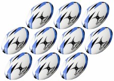 Gilbert G-TR3000 Training Rugby Ball 10 Pack Size 5